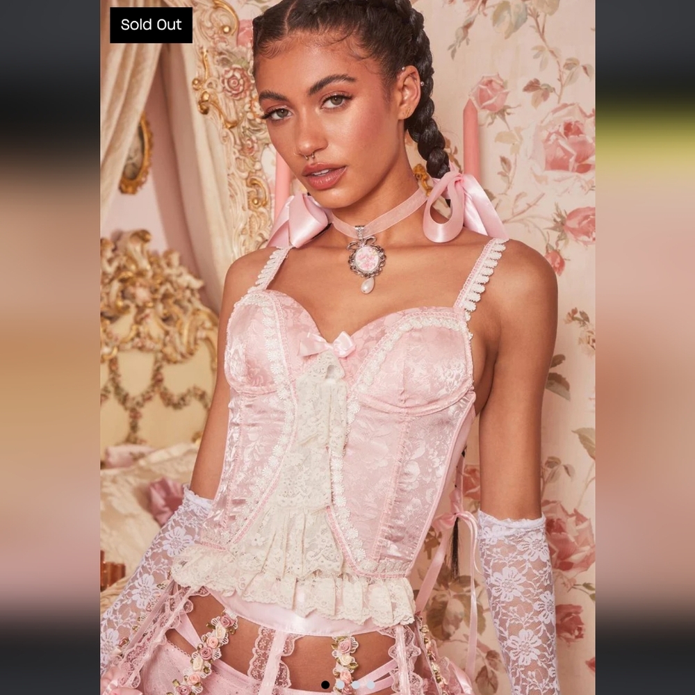 Dolls Kill Lady Luxury Bustier Top - Picture 2 of 16